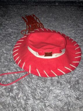 Disney parks Original Jessie toy Story Red Cowboy cowgirl Hat with hair fabric